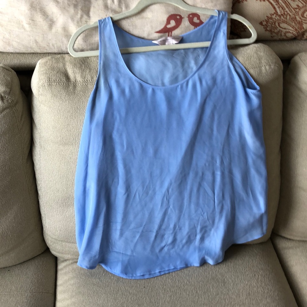 Silk Periwinkle shell top.